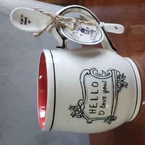 KATIE AND MANDY MUG WITH SPOON